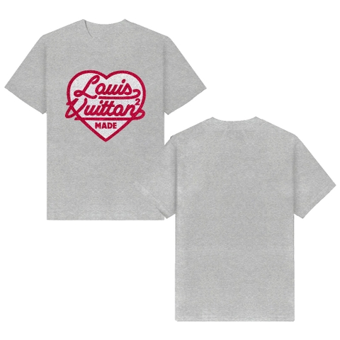 Áo Thun LV Louis Vuitton Heart Kim Tuyến 2 Màu Siêu Chất