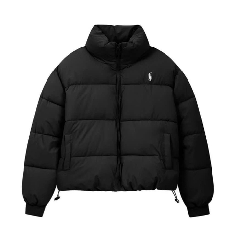 Áo Phao Ralp Laurent Thêu Logo Có Dây Rút