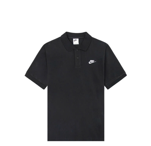 Polo Nike Thêu Basic 1 Logo Đen