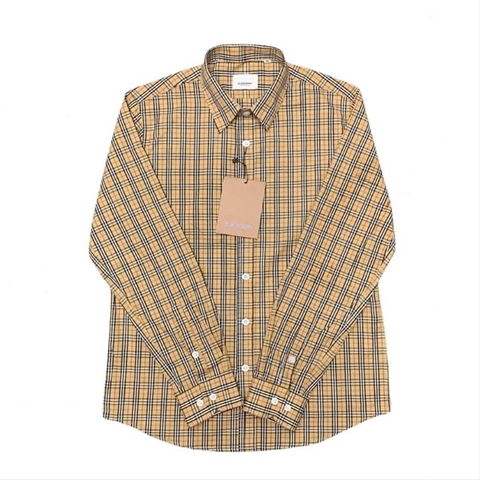 Sơ Mi Burberry Caro Tay Dài - Sọc Nhỏ