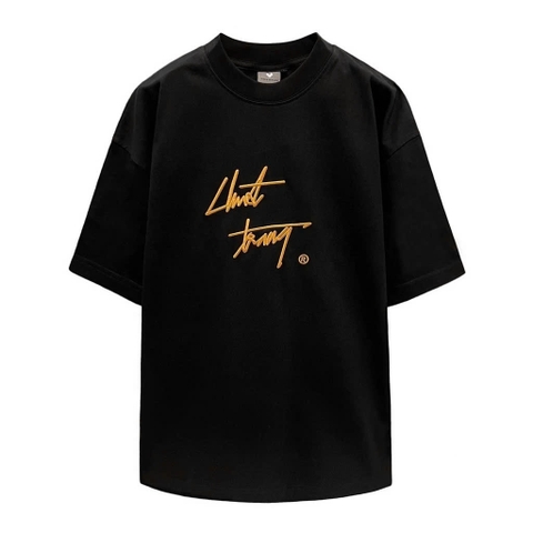 Áo Thun Thêu Chữ Vàng Chuottrang