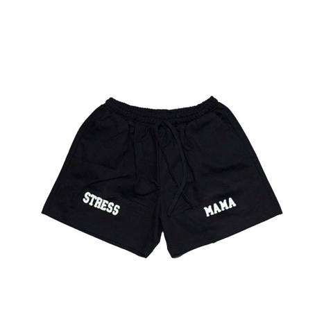 Quần Short Kaki Stressmama Thêu Chữ