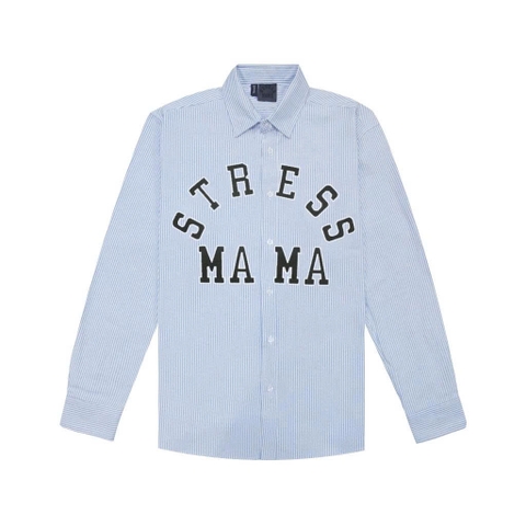 Sơ Mi Stressmama Kẻ Sọc Thêu Tay Dài