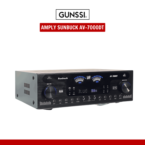 Amply Sunbuck AV-7000BT Chính Hãng 2600W, 4 Kênh, Bluetooth 5.4, DSP Thông Minh