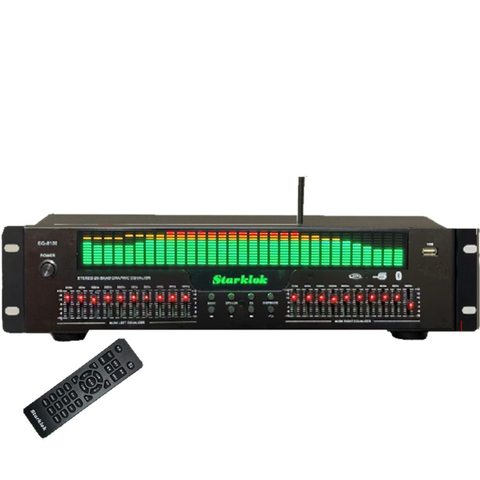 Lọc xì Starklok EQ-8100 chỉnh âm 20 cần – hỗ trợ Bluetooth, USB, điều khiển từ xa tiện lợi