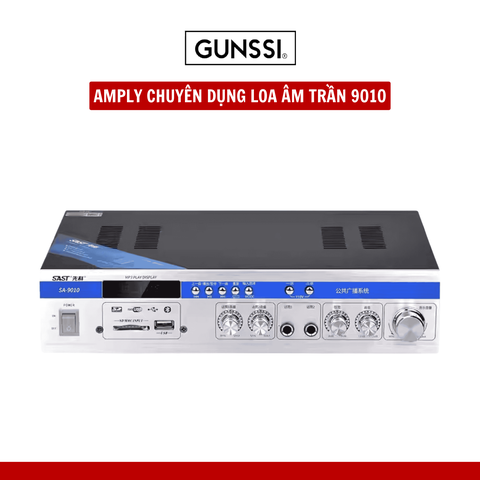 Amply SAST SA-9010 150W, Hỗ Trợ Bluetooth/ USB/ Thẻ SD/ AUX, Amply Chia 2 Vùng Âm Thanh, Hỗ Trợ Đài FM