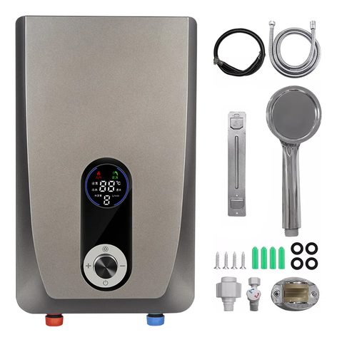 Máy nước nóng trực tiếp Gunssi DSK-55-có bơm tăng áp-tích hợp nhiều chức năng an toàn-chống rò rỉ