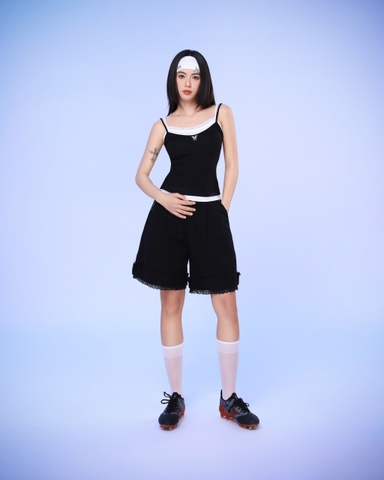 Áo hai dây hai lớp phối ren - Aliyah Top