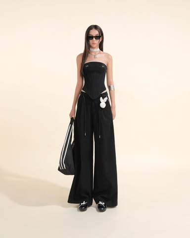 Quần dài ống rộng đen - Gale Pants