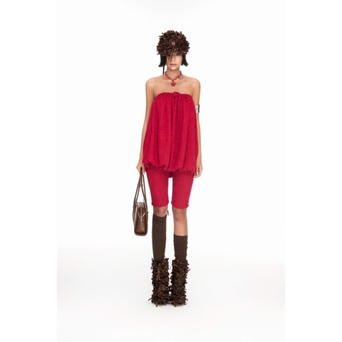 Quần lửng biker đỏ - Cherry Bomb Shorts