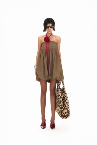 Phụ kiện belt hoa nhung đỏ - Espresso Belt/Belt hoa Violet Shark