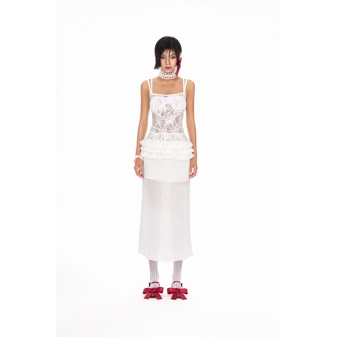 Áo hai dây ren trắng - Cupid Camisole