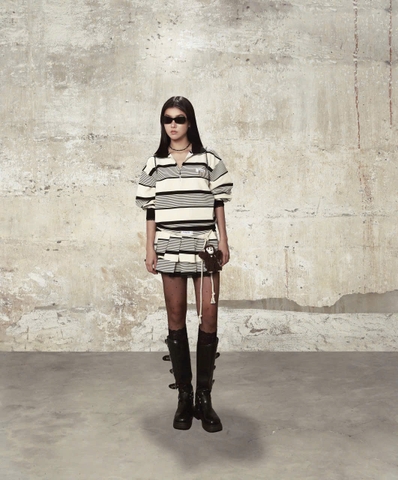 Chân váy ngắn xếp ly sọc - Cruella Skirt