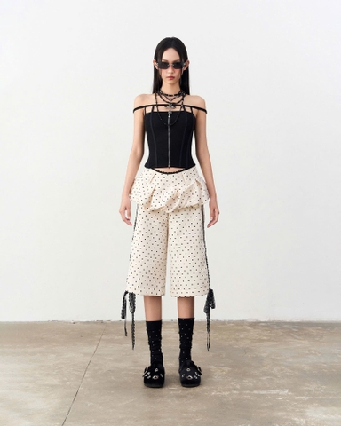 Áo corset thun khóa kéo - Dracula Top