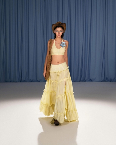 Chân váy dài xẻ đùi - Solar Skirt