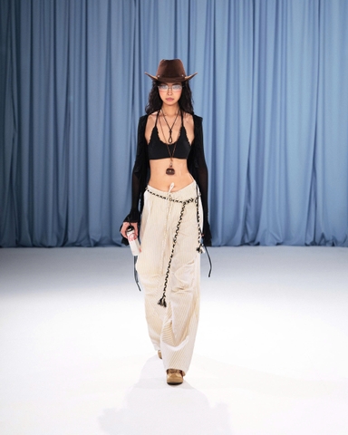 Quần ống rộng kem sọc - Creamie Pants