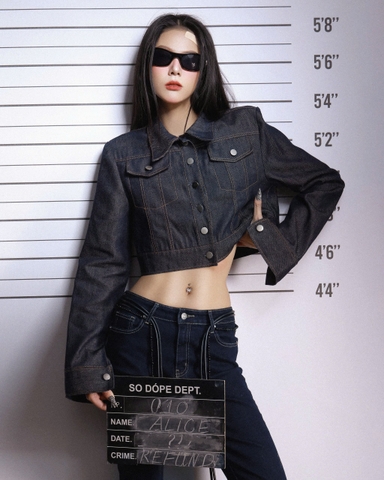 Áo khoác denim xanh than - Dagger Jacket