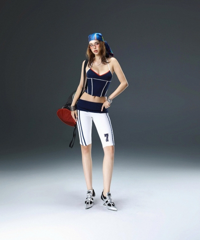 Quần lửng trắng ngố ôm - Sam Shorts