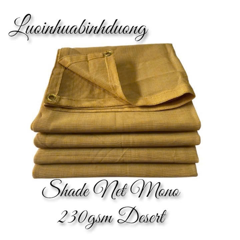 Lưới che nắng 80% - HDPE 230GSM  - Màu Vàng Cát