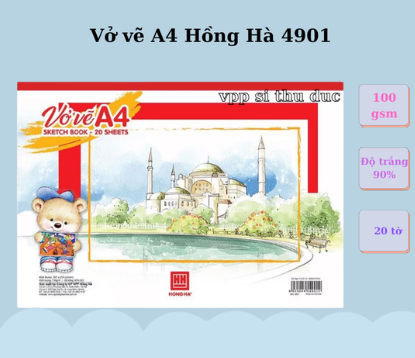 Vở vẽ A4 Hồng Hà 4901