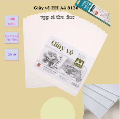 Giấy vẽ HH A4 8136 - 300gsm - 20 tờ