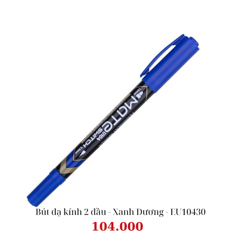 Bút dạ kính 2 đầu - Xanh Dương - EU10430