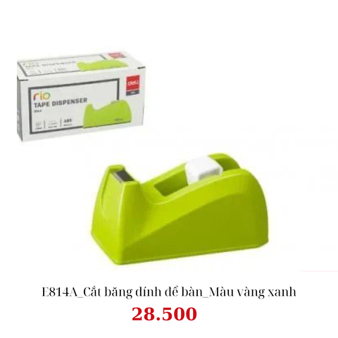 E814A_Cắt băng dính để bàn_Màu vàng xanh