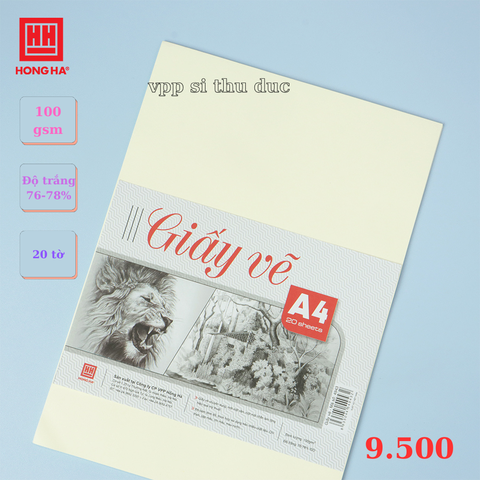 Giấy vẽ chuyên dụng A4 HH 4943 100gsm - 20 tờ