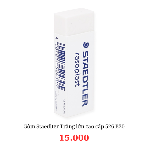 Gôm Staedlter Trắng lớn cao cấp 526 B20
