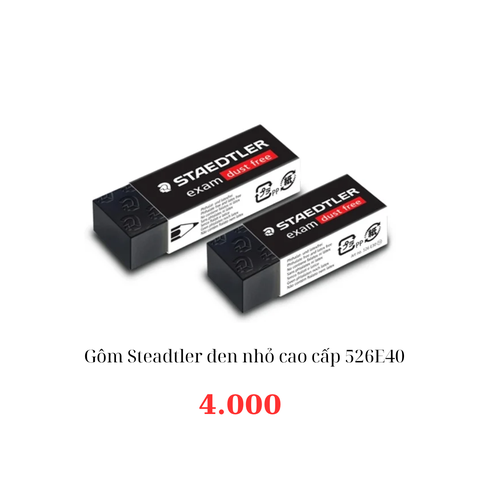 Gôm Steadtler đen nhỏ cao cấp 526E40