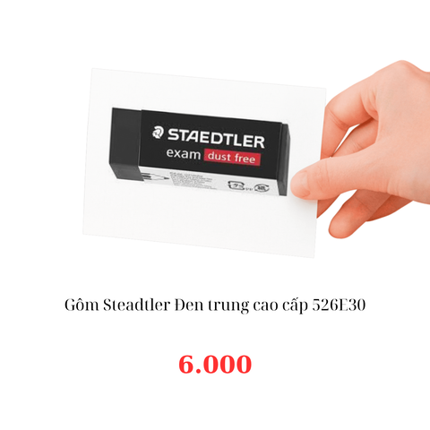 Gôm Steadtler Đen trung cao cấp 526E30