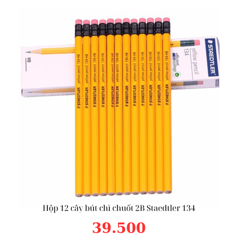 Hộp 12 cây bút chì chuốt 2B Staedtler 134