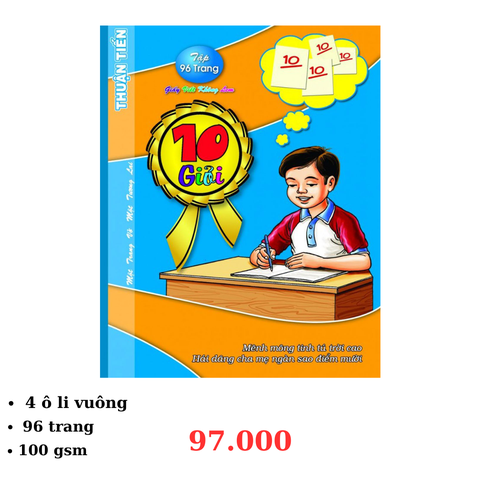 Lốc 10 quyển tập HS Thuận Tiến 10 Giỏi 96 trang