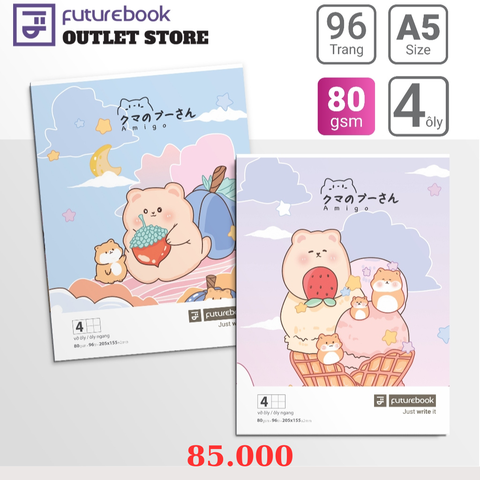 Lốc 10 quyển tập học sinh Amigo Future Book 96 trang