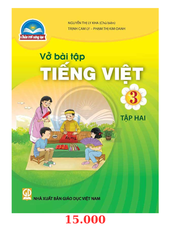 Vở bài tập tiếng việt 3 tập 2 - Chân trời sáng tạo