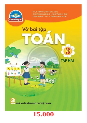 Vở bài tập toán 3 tập 2 - Chân trời sáng tạo
