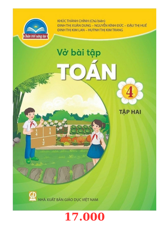 Vở bài tập toán 4 tập 2 - Chân trời sáng tạo