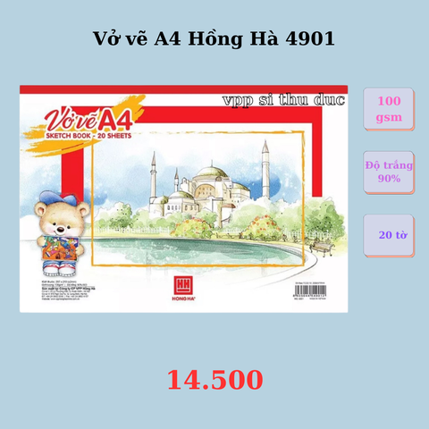 Vở vẽ A4 Hồng Hà 4901