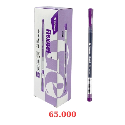 Bút gel Thiên Long GEL-042 hộp 20 cây - Tím