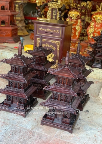 Đèn Tháp Vuông 3 Tầng