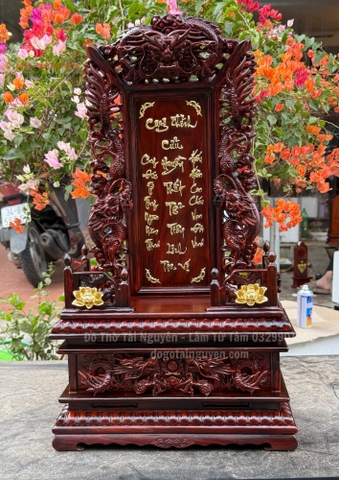 Long vị Cửu Huyền Thất Tổ - Gỗ Trắc ( có thể khắc theo yêu cầu)
