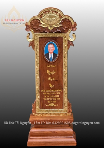 Bài vị gỗ ngọc am (thơm tự nhiên)