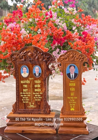 Bài vị gỗ ngọc am Hà Giang (gỗ thơm)