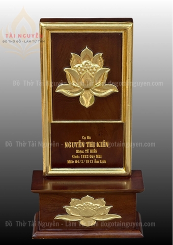 Bài vị gia tiên trơn ảnh 15x20