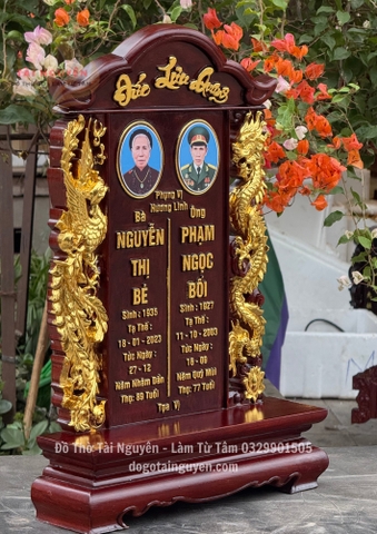 Bài vị long phượng -  cho song thân