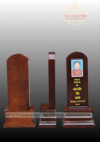 Bài vị trơn cao 39 rộng 17