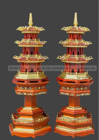 Đèn Tháp 3 Tầng (Tháp Bát Giác)