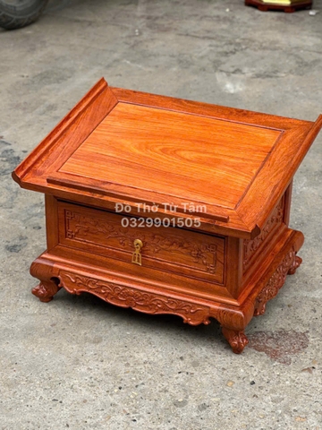 Kệ tụng kinh có tai (gỗ hương đá)