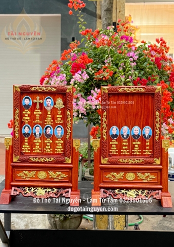 Bài vị thờ chung nhiều gia tiên