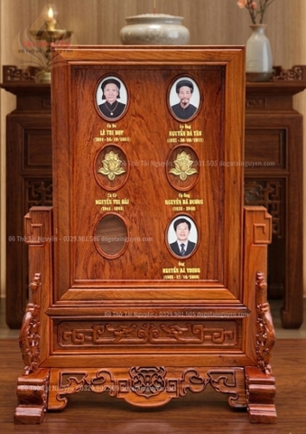 Khung thờ chung 6 gia tiên